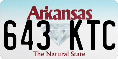 AR license plate 643KTC