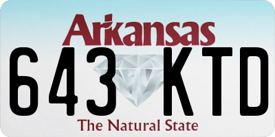 AR license plate 643KTD