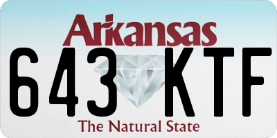 AR license plate 643KTF