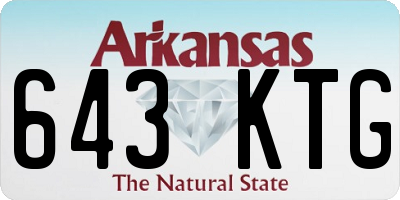 AR license plate 643KTG