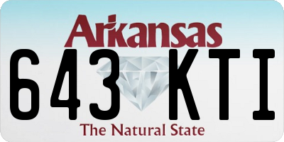 AR license plate 643KTI