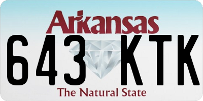 AR license plate 643KTK