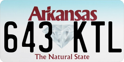 AR license plate 643KTL