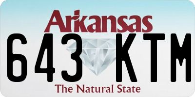 AR license plate 643KTM