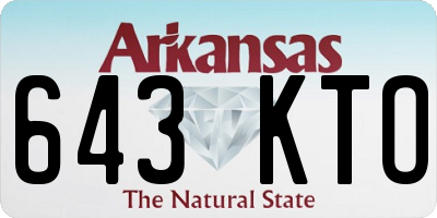 AR license plate 643KTO