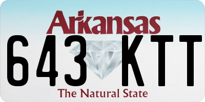 AR license plate 643KTT