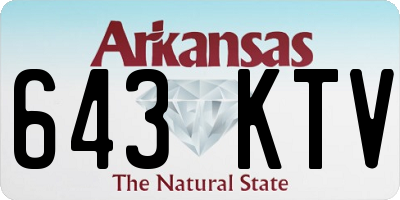 AR license plate 643KTV