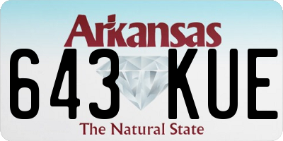 AR license plate 643KUE