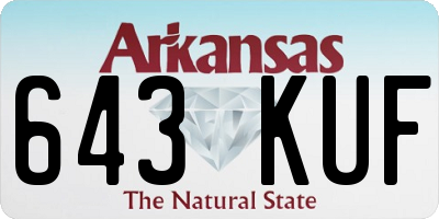AR license plate 643KUF