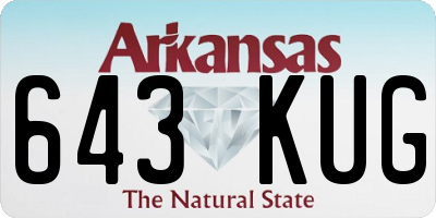 AR license plate 643KUG