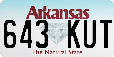AR license plate 643KUT