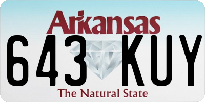 AR license plate 643KUY