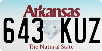 AR license plate 643KUZ