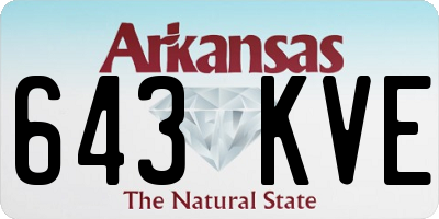 AR license plate 643KVE