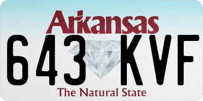 AR license plate 643KVF
