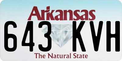 AR license plate 643KVH