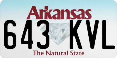 AR license plate 643KVL