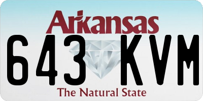 AR license plate 643KVM