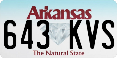 AR license plate 643KVS