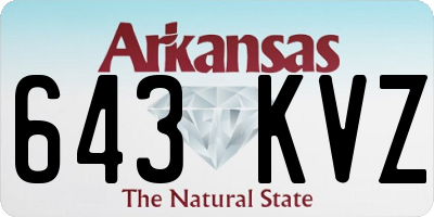 AR license plate 643KVZ