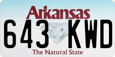 AR license plate 643KWD