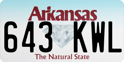 AR license plate 643KWL