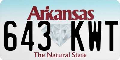 AR license plate 643KWT
