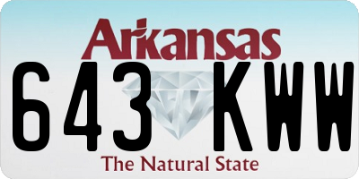 AR license plate 643KWW