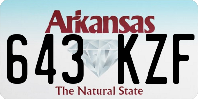 AR license plate 643KZF