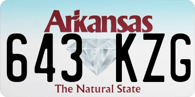 AR license plate 643KZG