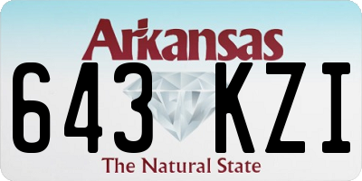 AR license plate 643KZI