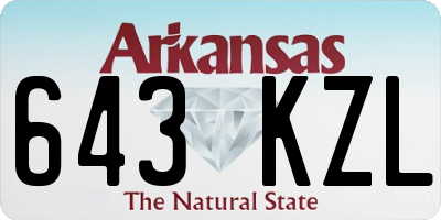 AR license plate 643KZL