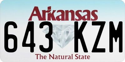 AR license plate 643KZM