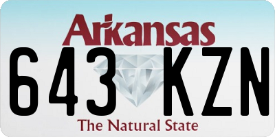 AR license plate 643KZN