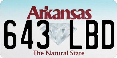 AR license plate 643LBD