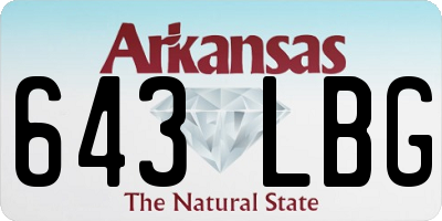 AR license plate 643LBG