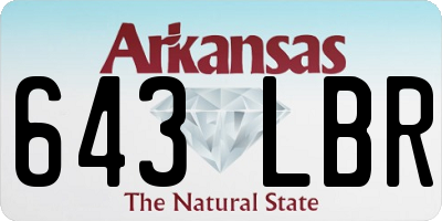 AR license plate 643LBR