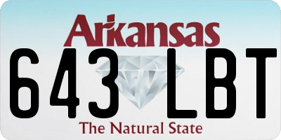 AR license plate 643LBT