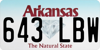 AR license plate 643LBW