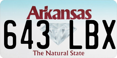 AR license plate 643LBX