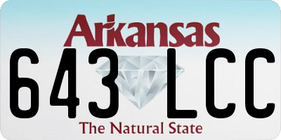 AR license plate 643LCC