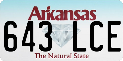AR license plate 643LCE