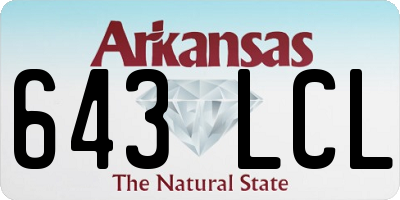 AR license plate 643LCL