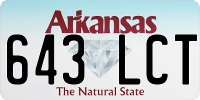 AR license plate 643LCT