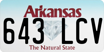 AR license plate 643LCV