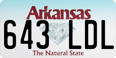 AR license plate 643LDL