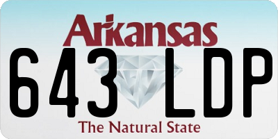 AR license plate 643LDP