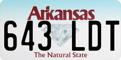 AR license plate 643LDT