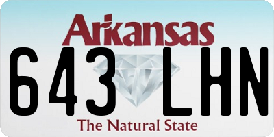 AR license plate 643LHN