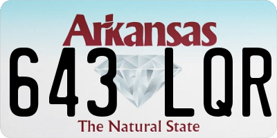 AR license plate 643LQR